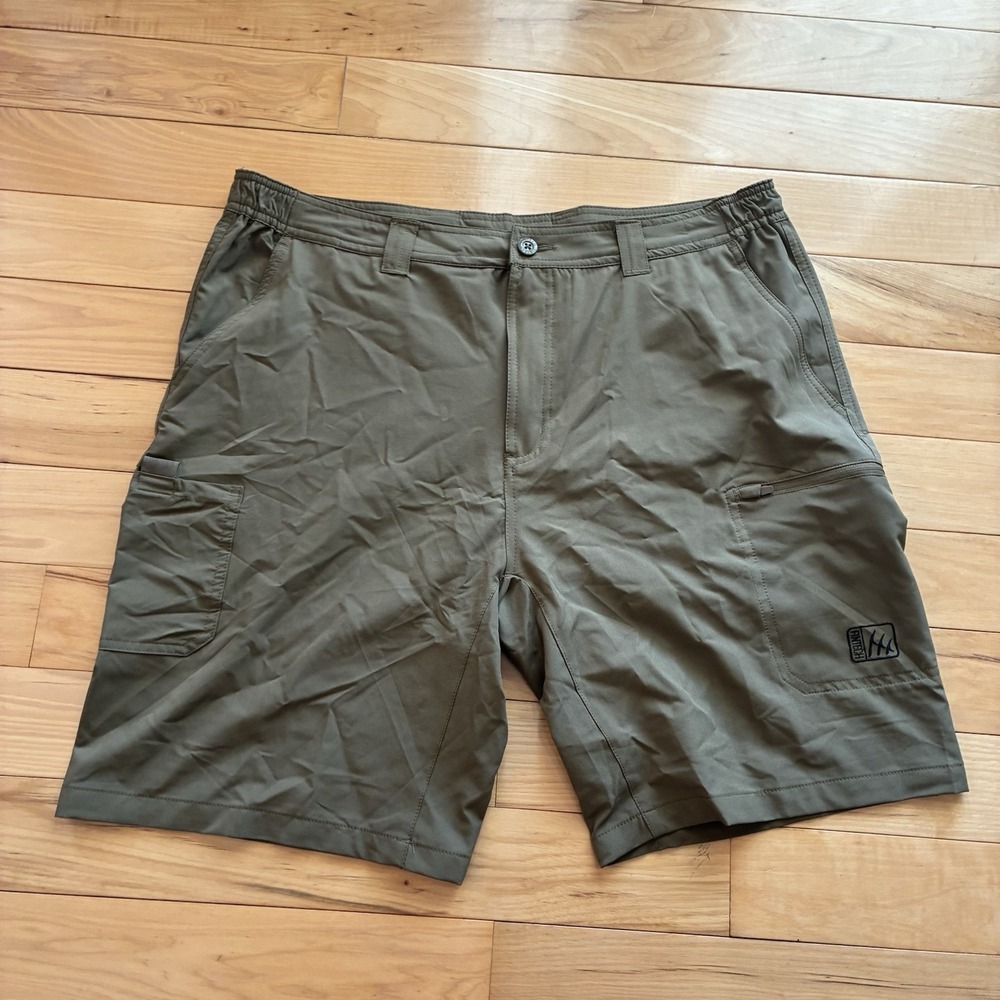 Fintech Submariner Woven Shorts Mens 2XL 8" Fishing Lightweight Cargo